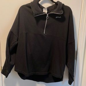 PINK half zip sweatshirt